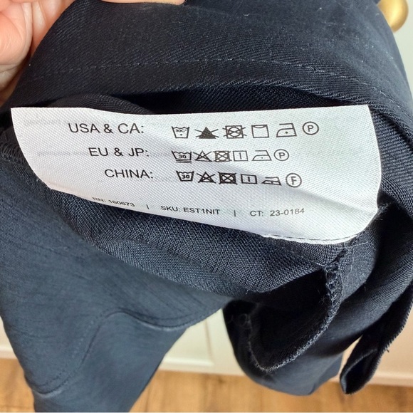 M.M.Lafleur Navy Estela A-Line Sleeveless Dress Everyday Twill | 4 - Picture 6 of 9